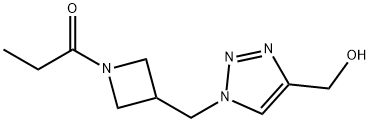 1-Propanone, 1-[3-[[4-(hydroxymethyl)-1H-1,2,3-triazol-1-yl]methyl]-1-azetidinyl]-