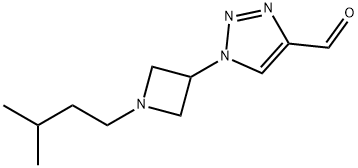 1H-1,2,3-Triazole-4-carboxaldehyde, 1-[1-(3-methylbutyl)-3-azetidinyl]-