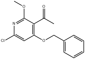 Ethanone, 1-[6-chloro-2-methoxy-4-(phenylmethoxy)-3-pyridinyl]-