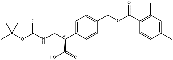 Benzeneacetic acid, 4-[[(2,4-dimethylbenzoyl)oxy]methyl]-α-[[[(1,1-dimethylethoxy)carbonyl]amino]methyl]-, (αR)-