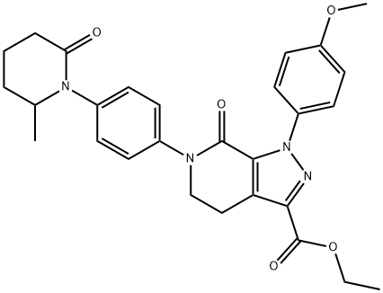 1H-Pyrazolo[3,4-c]pyridine-3-carboxylic acid, 4,5,6,7-tetrahydro-1-(4-methoxyphenyl)-6-[4-(2-methyl-6-oxo-1-piperidinyl)phenyl]-7-oxo-, ethyl ester