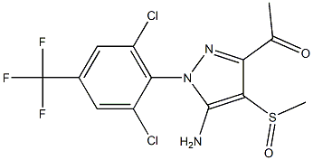 1-(5-氨基-1-(2,6-二氯-4-(三氟甲基)苯基)-4-(甲基亚磺酰基)-1h-吡唑-3-基)乙烷-1-酮