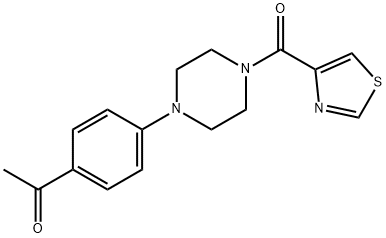 1-(4-(4-(thiazole-4-carbonyl)piperazin-1-yl)phenyl)ethan-1-one