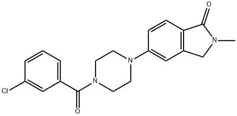 1H-Isoindol-1-one, 5-[4-(3-chlorobenzoyl)-1-piperazinyl]-2,3-dihydro-2-methyl-