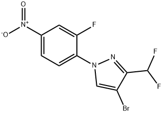 1H-Pyrazole, 4-bromo-3-(difluoromethyl)-1-(2-fluoro-4-nitrophenyl)-
