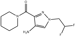 1-(2,2-difluoroethyl)-3-(piperidin-1-ylcarbonyl)-1H-pyrazol-4-amine