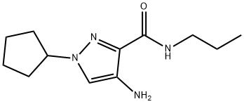 4-amino-1-cyclopentyl-N-propyl-1H-pyrazole-3-carboxamide