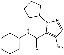 4-amino-N-cyclohexyl-1-cyclopentyl-1H-pyrazole-5-carboxamide