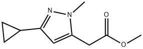 methyl (3-cyclopropyl-1-methyl-1H-pyrazol-5-yl)acetate