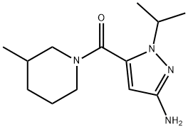 1-isopropyl-5-[(3-methylpiperidin-1-yl)carbonyl]-1H-pyrazol-3-amine