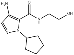 1H-Pyrazole-5-carboxamide, 4-amino-1-cyclopentyl-N-(2-hydroxyethyl)-