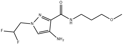 4-amino-1-(2,2-difluoroethyl)-N-(3-methoxypropyl)-1H-pyrazole-3-carboxamide