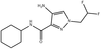 4-amino-N-cyclohexyl-1-(2,2-difluoroethyl)-1H-pyrazole-3-carboxamide