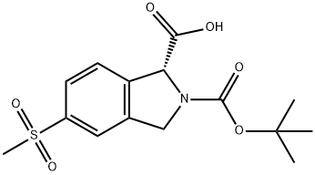 (R)-2-(叔丁氧基羰基)-5-(甲基磺酰基)异吲哚啉-1-羧酸