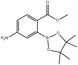 Benzoic acid, 4-amino-2-(4,4,5,5-tetramethyl-1,3,2-dioxaborolan-2-yl)-, methyl ester