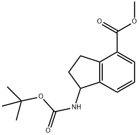 1H-Indene-4-carboxylic acid, 1-[[(1,1-dimethylethoxy)carbonyl]amino]-2,3-dihydro-, methyl ester