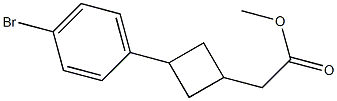 methyl 2-(3-(4-bromophenyl)cyclobutyl)acetate