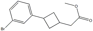 methyl 2-(3-(3-bromophenyl)cyclobutyl)acetate