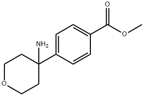 Benzoic acid, 4-(4-aminotetrahydro-2H-pyran-4-yl)-, methyl ester