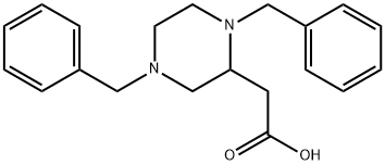 2-Piperazineacetic acid, 1,4-bis(phenylmethyl)-