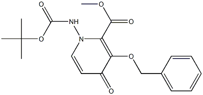 2-Pyridinecarboxylic acid, 1-[[(1,1-dimethylethoxy)carbonyl]amino]-1,4-dihydro-4-oxo-3-(phenylmethoxy)-, methyl ester