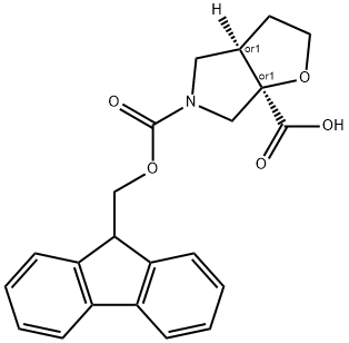 RAC-(3AR,6AR)-5-{[(9H-FLUOREN-9-YL)METHOXY]CARBONYL}-HEXAHYDRO-2H-FURO[2,3-C]PYRROLE-6A-CARBOXYLIC ACID, CIS