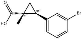 rac-(1R,2S)-2-(3-bromophenyl)-1-methylcycloprop ane-1-carboxylic acid