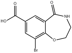 1,4-Benzoxazepine-7-carboxylic acid, 9-bromo-2,3,4,5-tetrahydro-5-oxo-