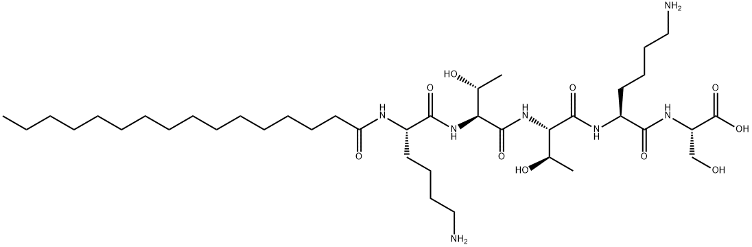 N2-(1-氧代十六烷基)-L-赖氨酰-L-苏氨酰-L-苏氨酰-L-赖氨酰-L-丝氨酸