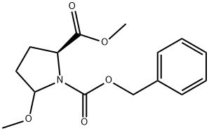 1,2-Pyrrolidinedicarboxylic acid, 5-methoxy-, 2-methyl 1-(phenylmethyl) ester, (2S)-