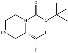 1-Piperazinecarboxylic acid, 2-(difluoromethyl)-, 1,1-dimethylethyl ester, (2S)-