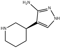 1H-Pyrazol-3-amine, 4-(3R)-3-piperidinyl-