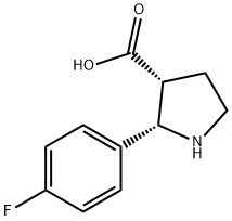 (2S,3R)-2-(4-fluorophenyl)pyrrolidine-3-carboxylic acid hydrochloride