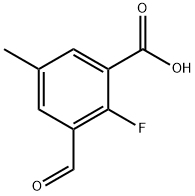 Benzoic acid, 2-fluoro-3-formyl-5-methyl-