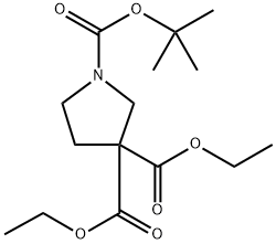 1-tert-butyl 3,3-diethyl pyrrolidine-1,3,3-tricarboxylate