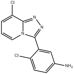 4-chloro-3-(8-chloro-[1,2,4]triazolo[4,3-a]pyridin-3-yl)aniline