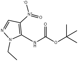 Carbamic acid, N-(1-ethyl-4-nitro-1H-pyrazol-5-yl)-, 1,1-dimethylethyl ester