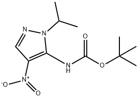 Carbamic acid, N-[1-(1-methylethyl)-4-nitro-1H-pyrazol-5-yl]-, 1,1-dimethylethyl ester