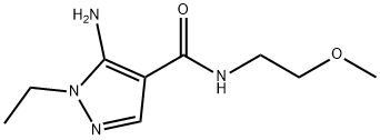 1H-Pyrazole-4-carboxamide, 5-amino-1-ethyl-N-(2-methoxyethyl)-