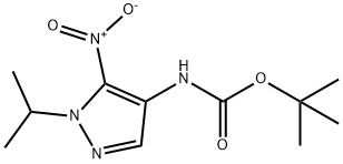 Carbamic acid, N-[1-(1-methylethyl)-5-nitro-1H-pyrazol-4-yl]-, 1,1-dimethylethyl ester