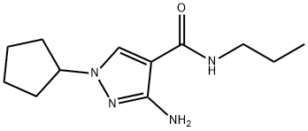 1H-Pyrazole-4-carboxamide, 3-amino-1-cyclopentyl-N-propyl-