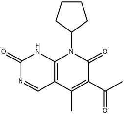 Pyrido[2,3-d]pyrimidine-2,7(1H,8H)-dione, 6-acetyl-8-cyclopentyl-5-methyl-