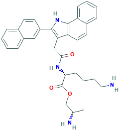 (2S)-2-AMINOPROPYL ESTER N2-[[2-(2-NAPHTHALENYL)-1H-BENZ[G]INDOL-3-YL]ACETYL]-D-LYSINE