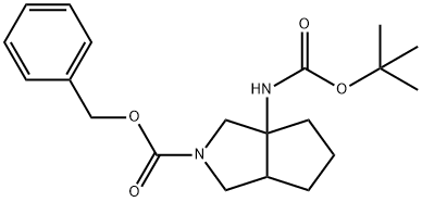 Cyclopenta[c]pyrrole-2(1H)-carboxylic acid, 3a-[[(1,1-dimethylethoxy)carbonyl]amino]hexahydro-, phenylmethyl ester