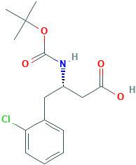 (S)-N-叔丁氧羰基-3-氨基-4-(2-氯苯基)丁酸