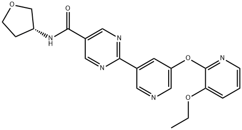 (R)-2-(5-((3-ethoxypyridin-2-yl)oxy)pyridin-3-yl)-N-(tetrahydrofuran-3-yl)pyrimidine-5-carboxamide