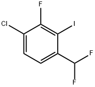 1-chloro-4-(difluoromethyl)-2-fluoro-3-iodo-benzene