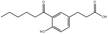 3-(3-hexanoyl-4-hydroxyphenyl)propanoic acid