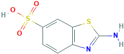 6-Benzothiazolesulfonic acid, 2-amino-