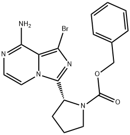 (R)-benzyl 2-(8-amino-1-bromoimidazo[1,5-a]pyrazin-3-yl)pyrrolidine-1-carboxylate